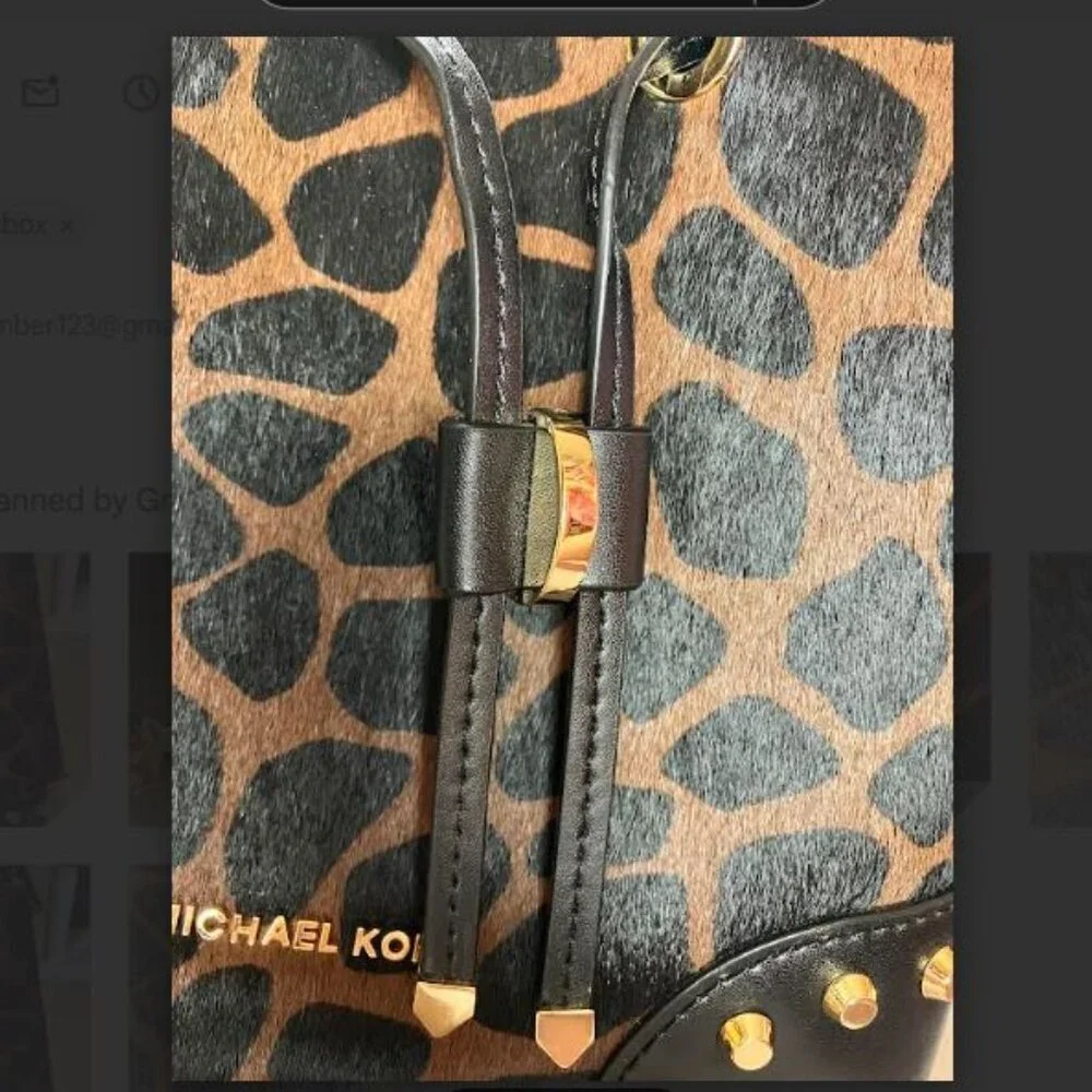 MICHAEL Michael Kors Mercer Gallery Animal Print Bag  OS  NWOT